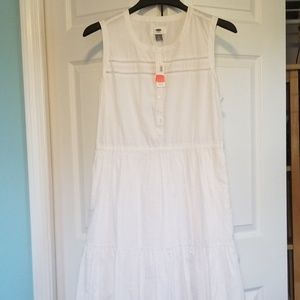 Old Navy White Sleeveless Summer Dress